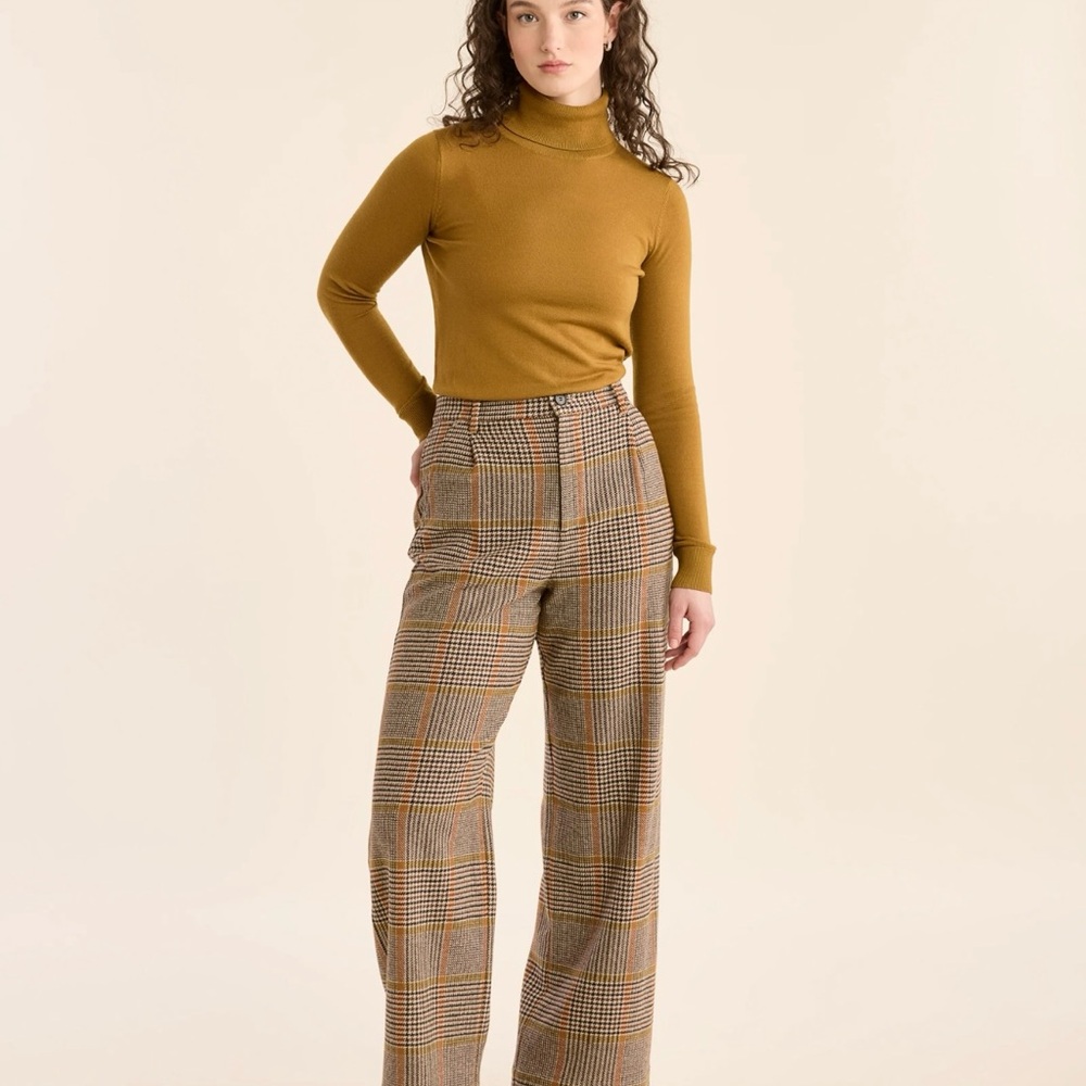 NWT Glenn Plaid Charter Club Wide-Leg Pants Size 16W